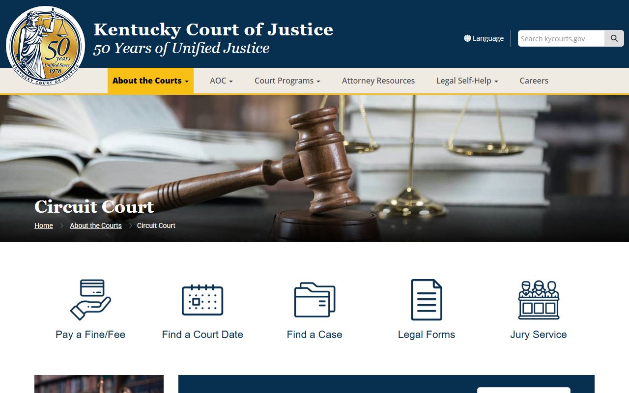 Menifee County court records Circuit Court jurisdiction page