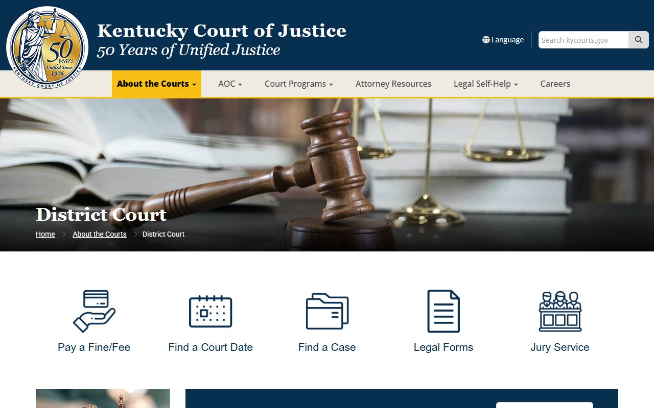 Menifee County court records District Court jurisdiction page